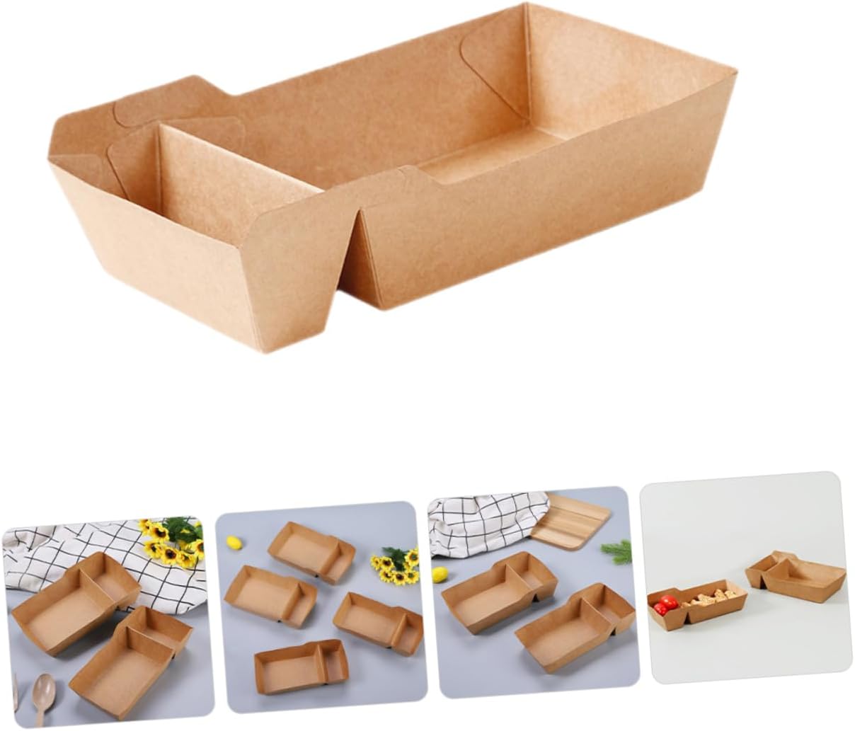 100pcs Snack Box Party Candy Container French Fry Box Snack Holder Takeout Containers
