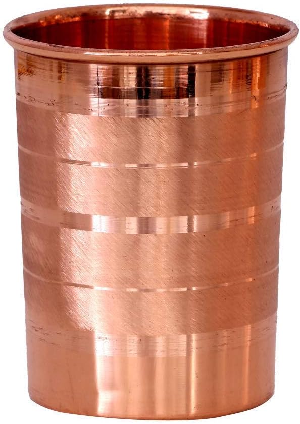 Copper Jug with 2 Glass (1500Ml of Jug, 300ML of Each Glass)