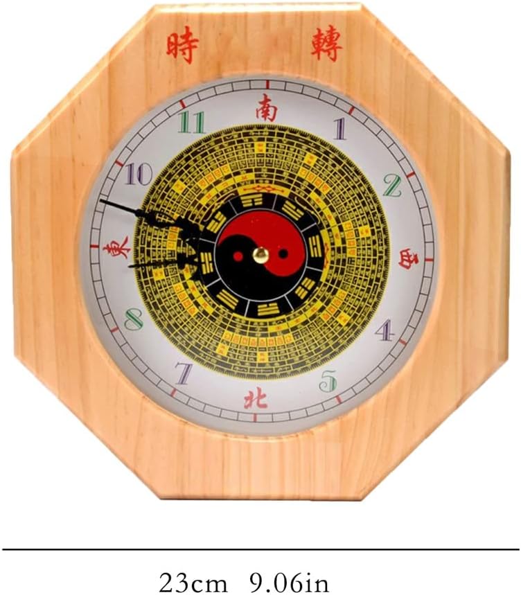 Tabletop Quartz Mantel Clock,Eight Diagrams Clocks Desktop Clocks