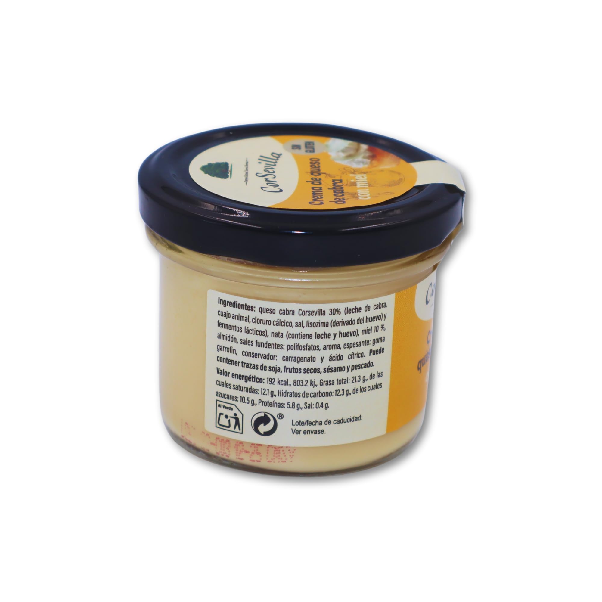 Corsevilla - Crema Queso Cabra Curado - Miel - Queso Untar - Gourmet - Miel - 1 unidadad - 100 g unidad aprox - 100 g aprox.