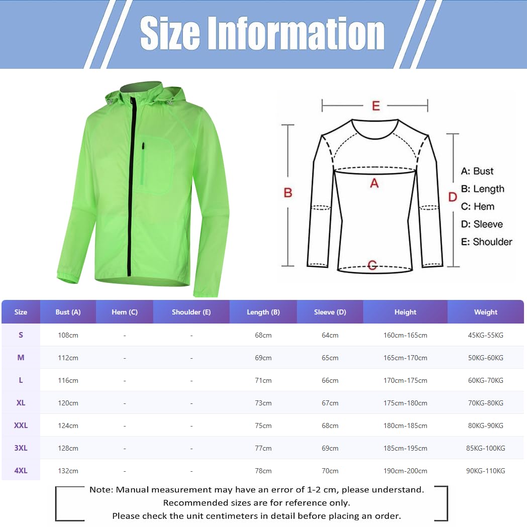 Chaqueta De Ciclismo Para Hombre Y Mujer Ligera Impermeable Para Correr Reflectante MTB Transpirable Abrigo Para Ciclismo Al Aire Libre Maillot De Ciclismo Cortavientos Para