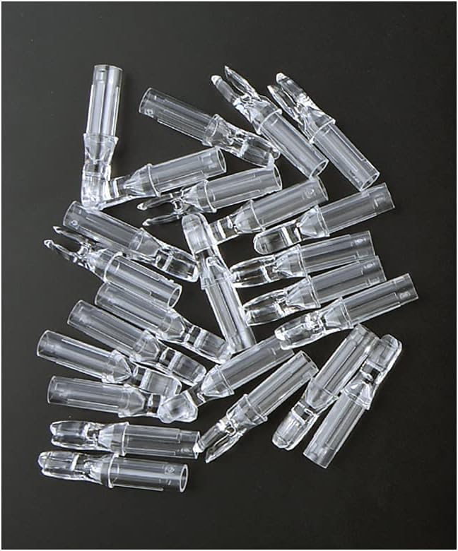 ACDSHOT 50 Packs .165/4.2mm Archery Arrows Nocks G Plastic Arrow Nocks Tail for Carbon Arrows for Archery Hunting