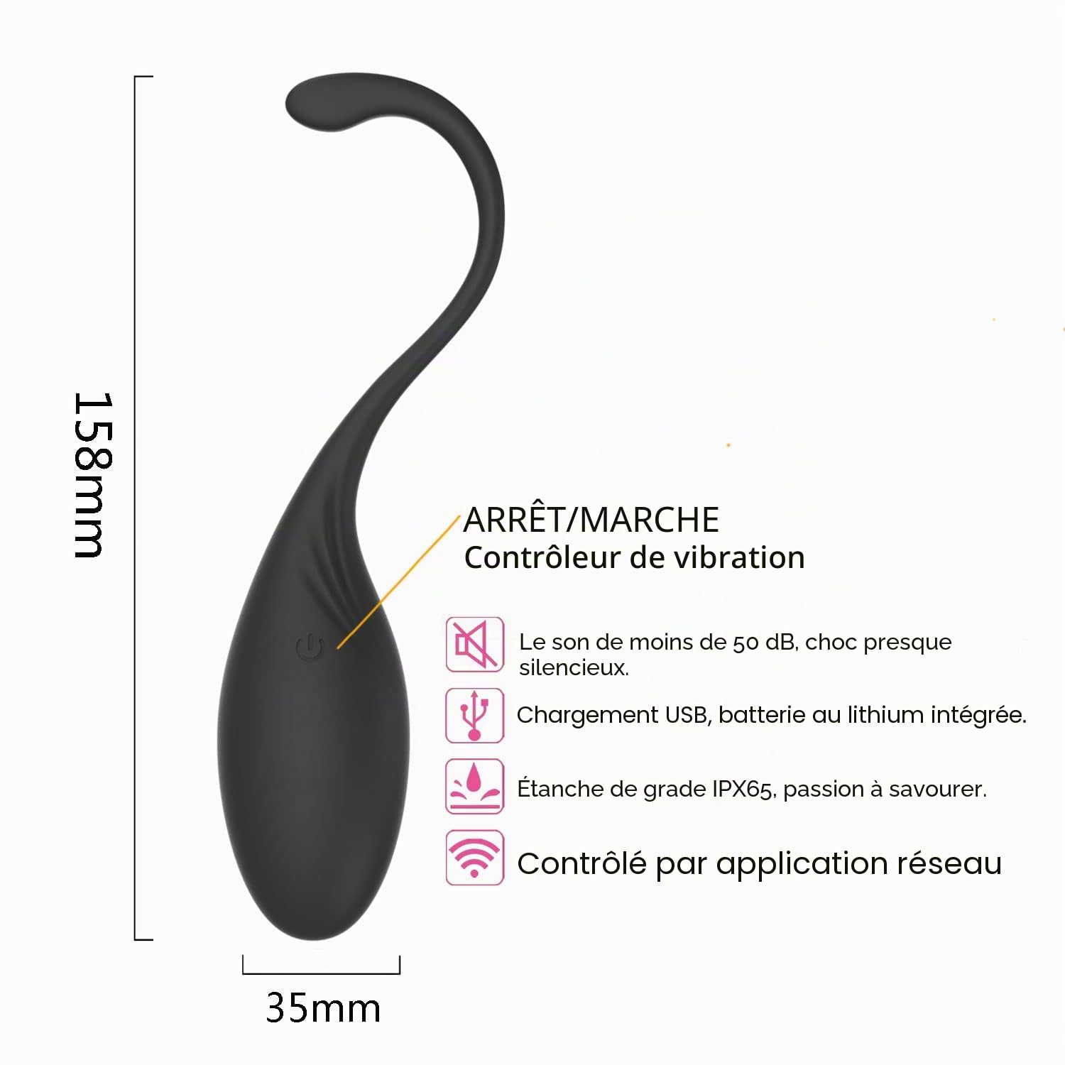 Kit de balles Kegel,renforcement du plancher pelvien pour femmes, entraîneur du plancher pelvien, raffermissement et renforcement du contrôle de la vessie, application mobile gratuite