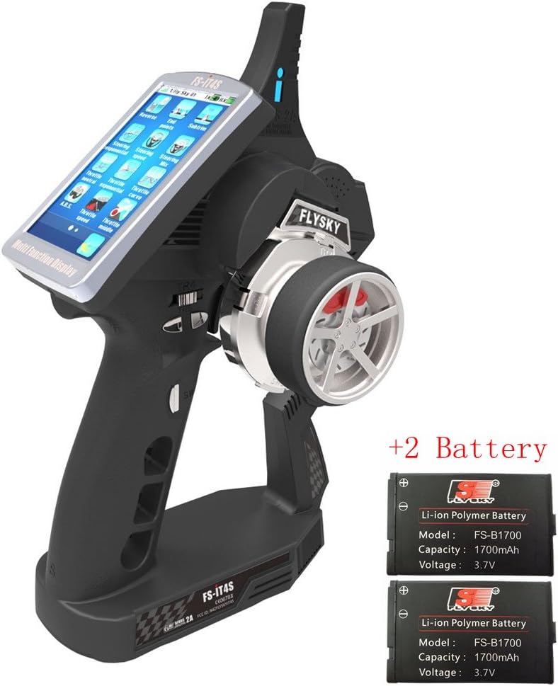 Flysky FS-IT4S 2.4GHz 4CH AFHDS 2 RC Boat Car Radio System Transmitter with Touch Screen FS iT4S Better than iT4 i4