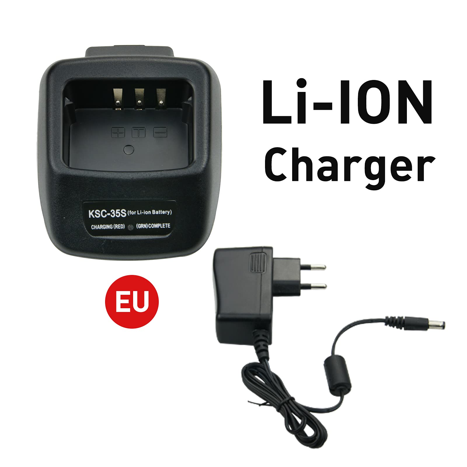 KNB-45L - Cargador de batería de Li-ION para Kenwood KSC-35S TK-2200L TK-2200LP TK-2300VP TK-2302VK TK-2302 Base de carga Radio
