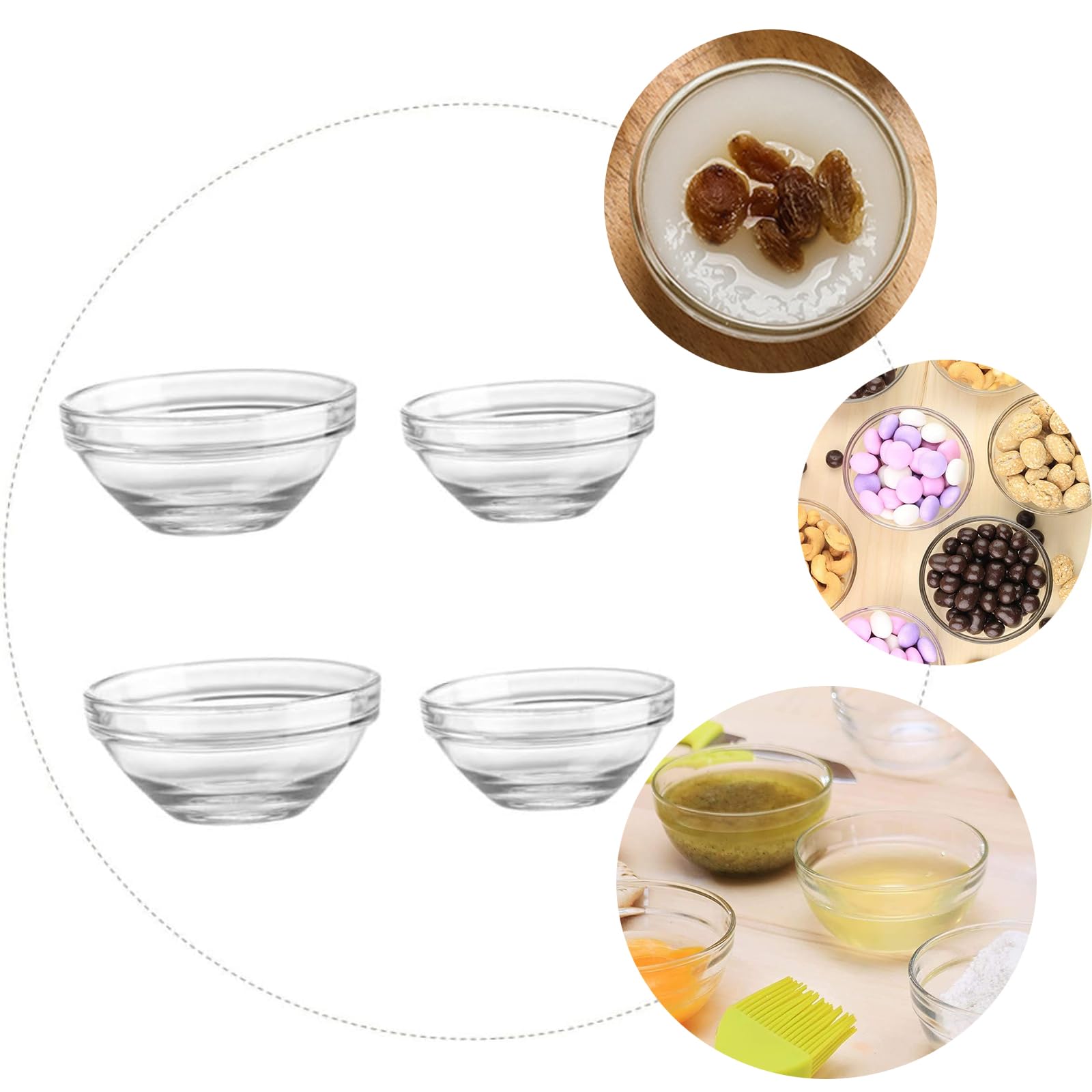 Set 20 Ciotoline Vetro - Ø 7.5 Cm, 70 Ml, Per Salse E Microonde - Foto 3