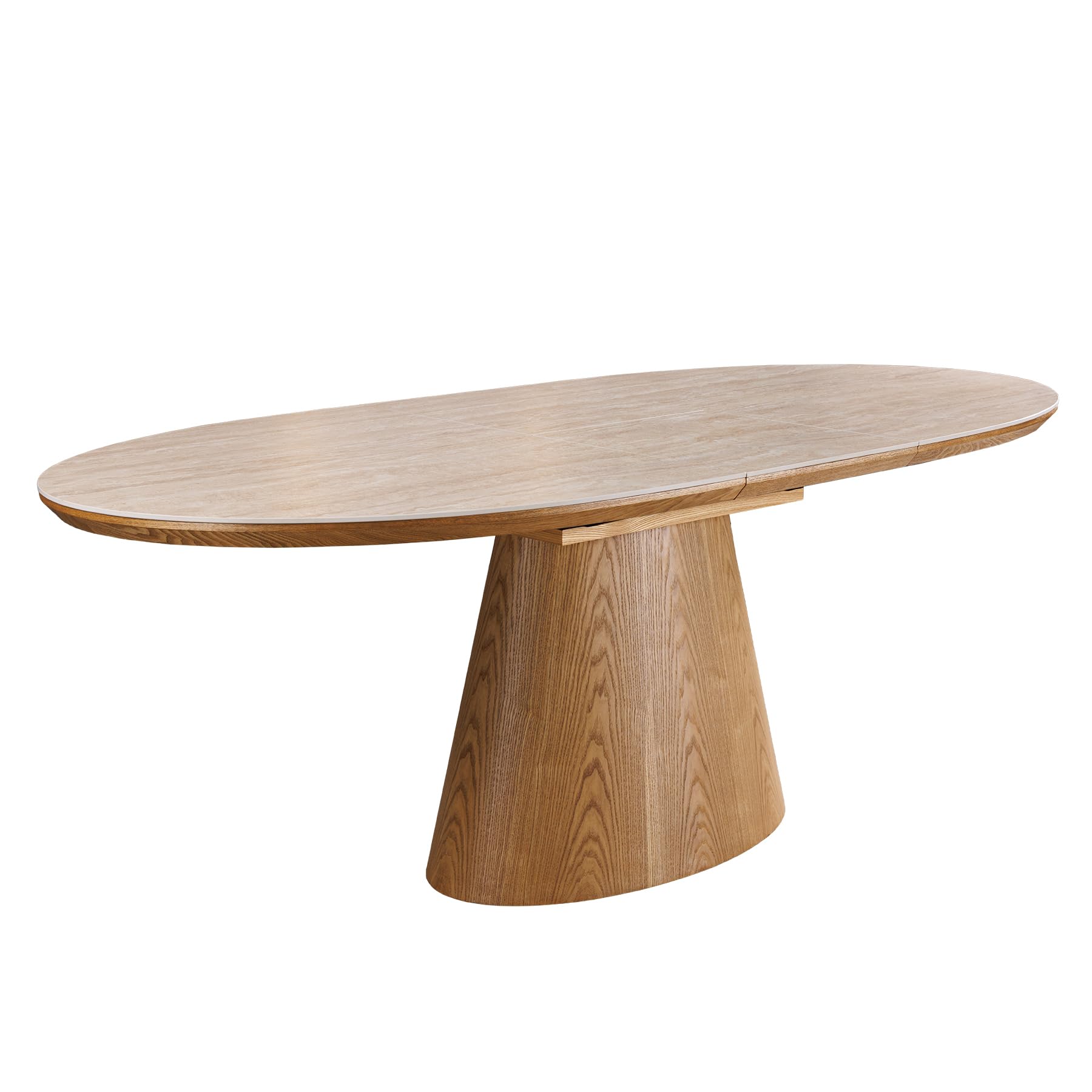 Esstisch UNIQUE 200cm - braun natur - Keramik - Stauraum robust
