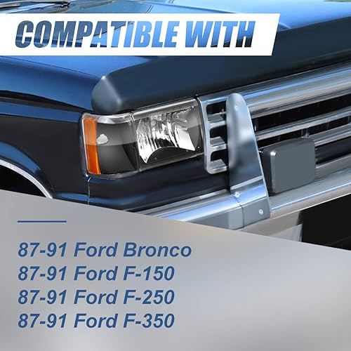 Miniatura 7 de Modelo HL-OH-F1509-VR, carcasa negra reflector ámbar