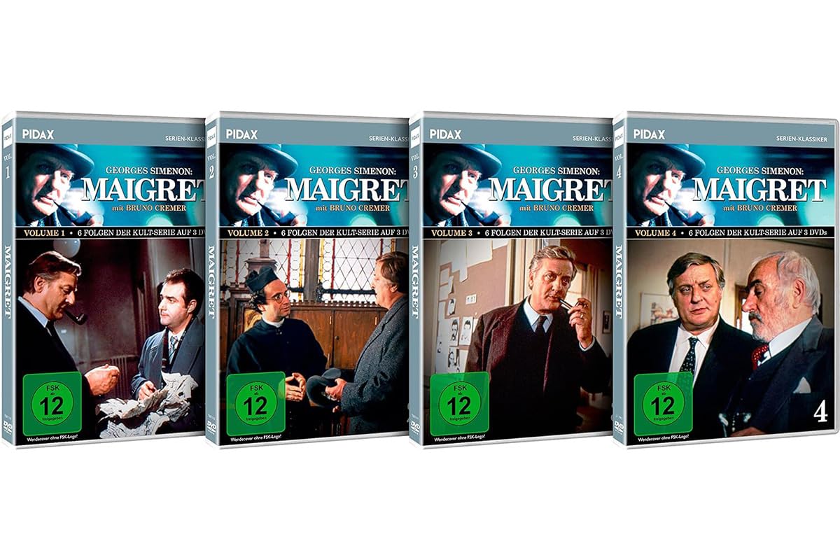 Kommissar Maigret (Deutsche-Gesamtedition) 24 Fälle der Krimi-Serie mit Bruno Cremer nach dem Kult-Klassiker Kriminalroman von Georges-Simenon