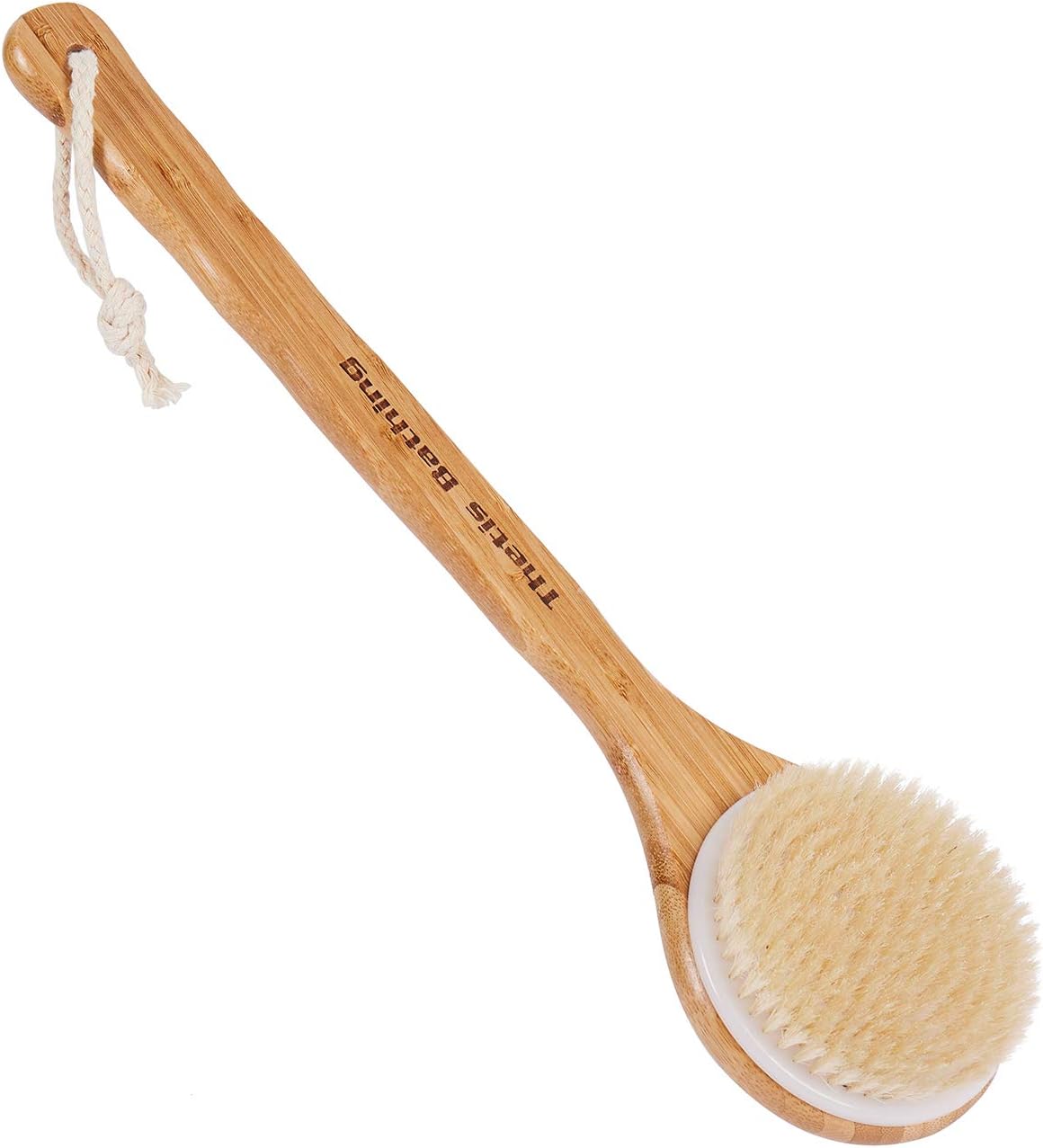 Body Brush Back Scrubber with Long Bamboo Handle