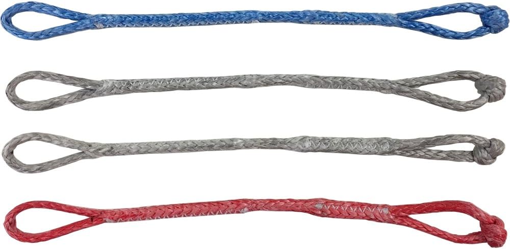 Ayoii Kite Pigtails Set: Universal Pigtails for Kite and Bar Connection, Spectra Material, Red, Grey, Blue