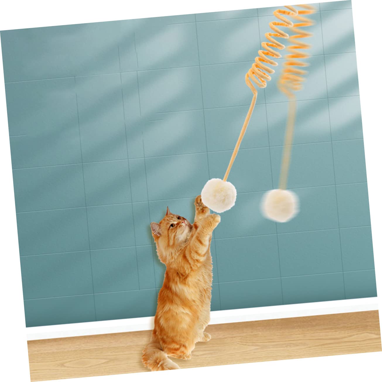 Happyyami 12pièces Jouets Peluche pour Chats avec Ventouse Balles De Teasing Intérieures Couleurs Stimulez Activité De Votre Animal avec Ces Jouets Interactifs
