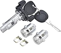 DngbymxAutoParts Ignition Switch & Front Door Lock Cylinders Kit for 1999-2000 Chevy Silverado Tahoe Suburban GMC Sierra - OE# 704600 + 702912 x2 + 598007 x2 (No Chip)