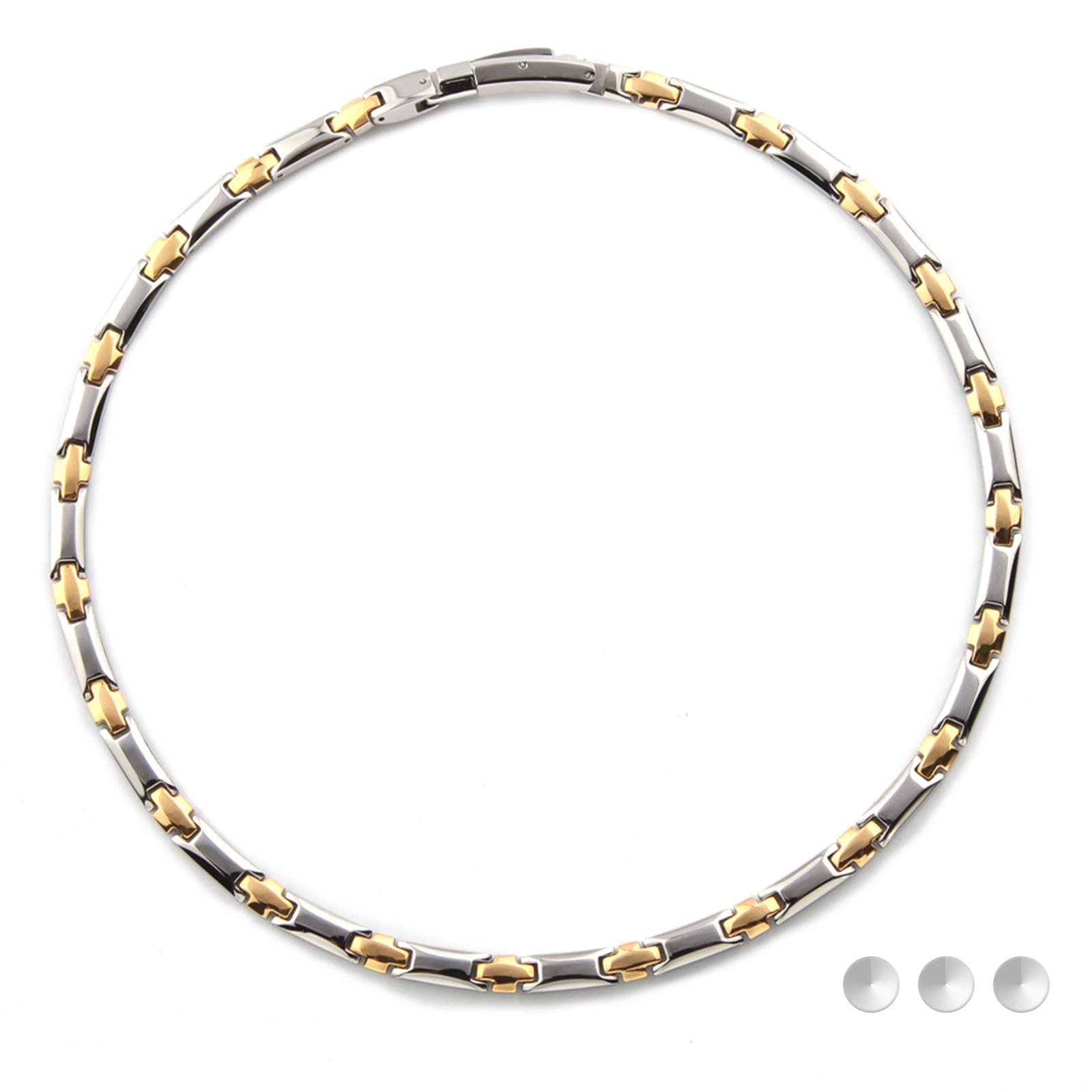 Amazon | [はち] 純チタン ゲルマニウム ネックレス メンズ レディース