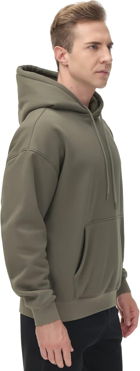 THE GYM PEOPLE Men's Fleece Pullover Hoodie Loose Fit Ultra Soft Hooded Sweatshirt With Pockets - Image 2