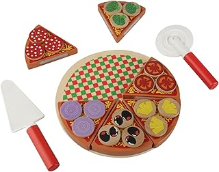 Comida Para Brincar, Comida De Brinquedo Para Pizza, Comida Falsa, Comida De Pizza Vegetariana De Madeira Conjunto De Brinquedos DIY Brinquedos De Dramatização Para Crianças Aprendizagem Infantil E Pr