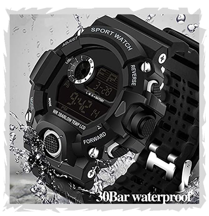 FROZIL Digital Black Round Dial Sports Watch for Mens Kids Watch for Boys (B0D6WFYHWY) Amazon Price History, Amazon Price Tracker