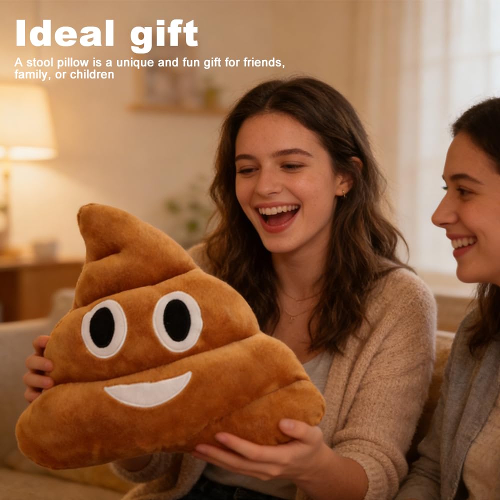 Mineup Poop Plush Pillow, 30 Cm Divertente Cuscino In Peluche, Poop Cuscino in Peluche, Perfetto Come Divertente Cuscin Decorativo O Per Coccolarsi, Per Soggiorno E Camera Da Letto