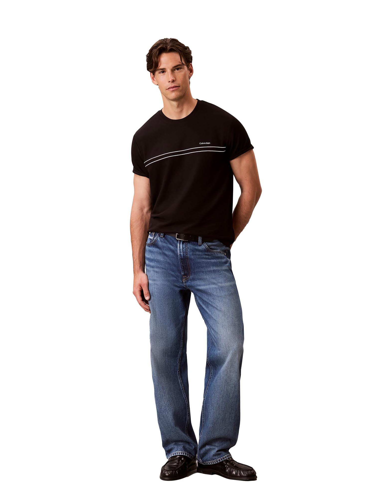 Men's Contrast Piping Pique T-Shirt