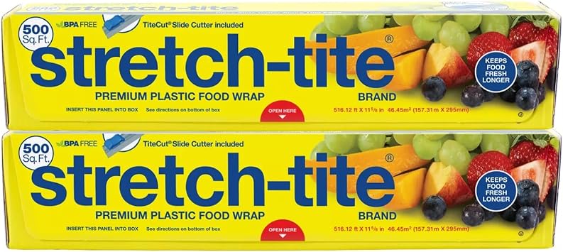 Stretch-tite food wrap 500 sq ft No Serrated Blade Sams Club