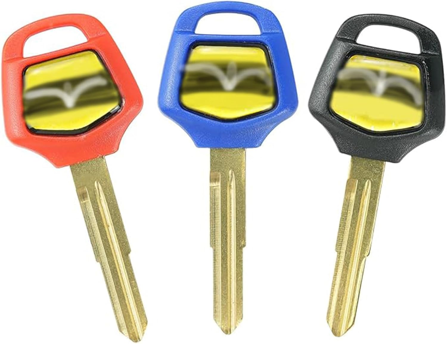 Motorcycle Blank Uncut Key Duplicate Key Replacement for Goldwing 1500 Gold Wing 2001 thru 1800 GL1800 GL1500 (Pack of 3)