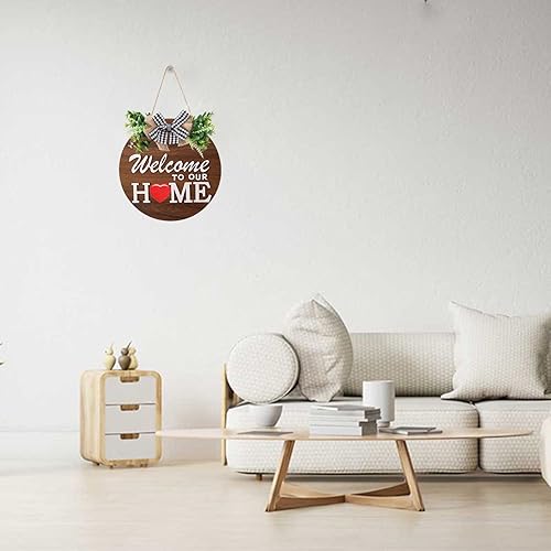 Vista 25 de Letrero de bienvenida intercambiable para decoración de puerta delantera con 4 coronas de temporada y 14 iconos de vacaciones, gancho de puerta