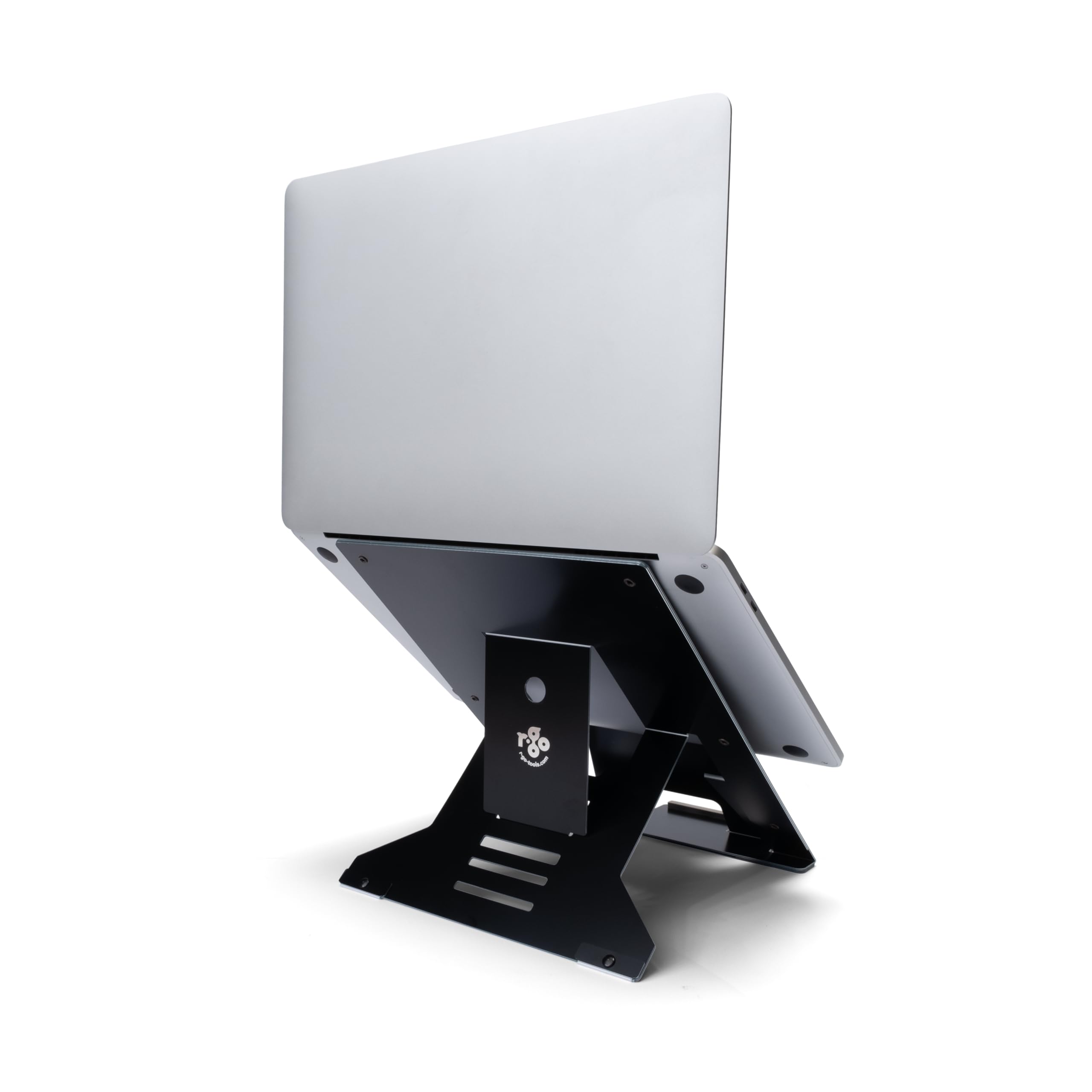R-GO Riser Document Support pour Ordinateur Portable avec Porte-Documents, réglable pour Le Bureau ou la Maison, en Aluminium, Ultra Fin, Compatible avec Les Ordinateurs Portables de 10 à 22 Pouces,