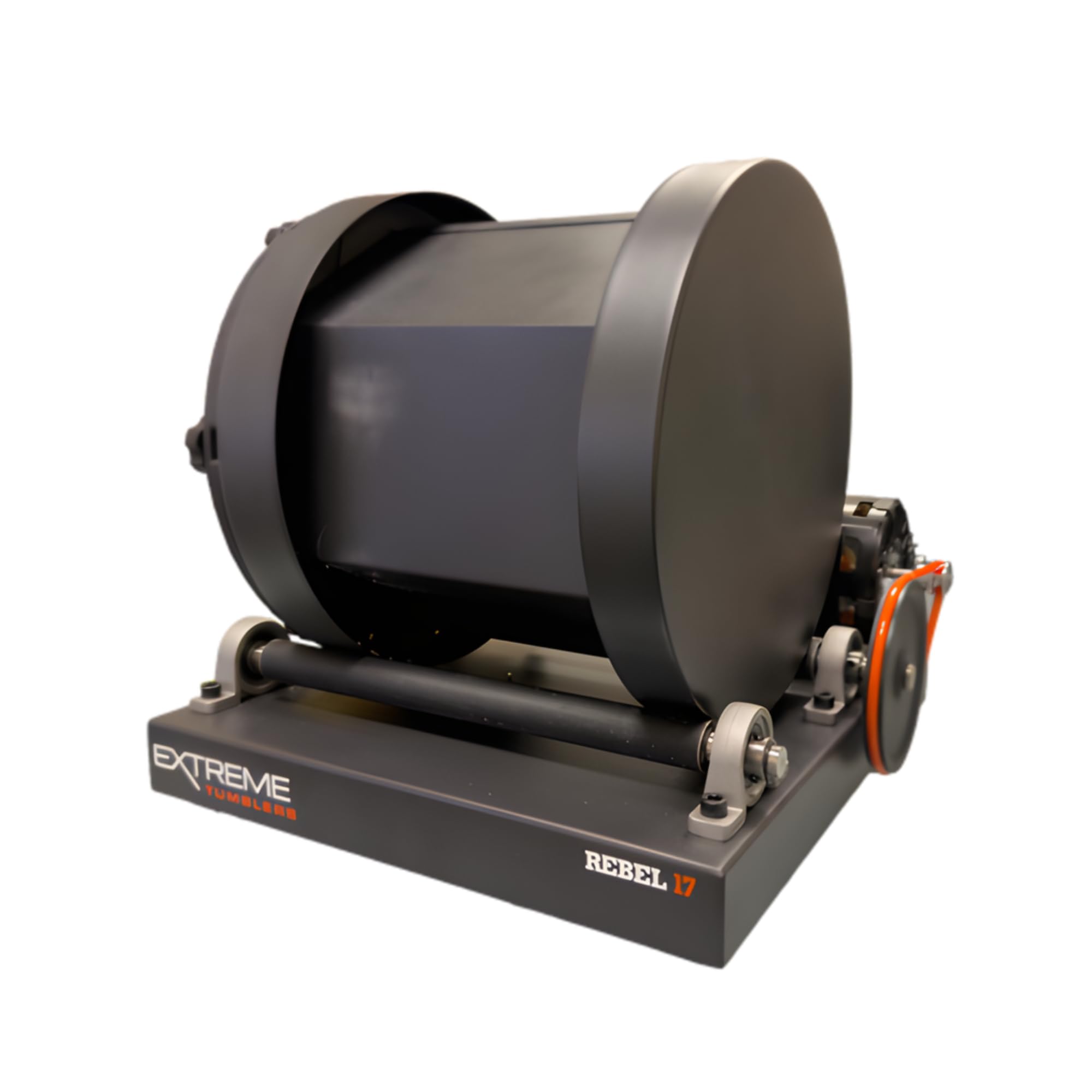 Rebel 17 Rotary Rock Tumbler: 17 lb Commercial Grade Rock Polishing Machine, Stainless Steel Drum, 20 RPM Heavy Duty 115V Motor