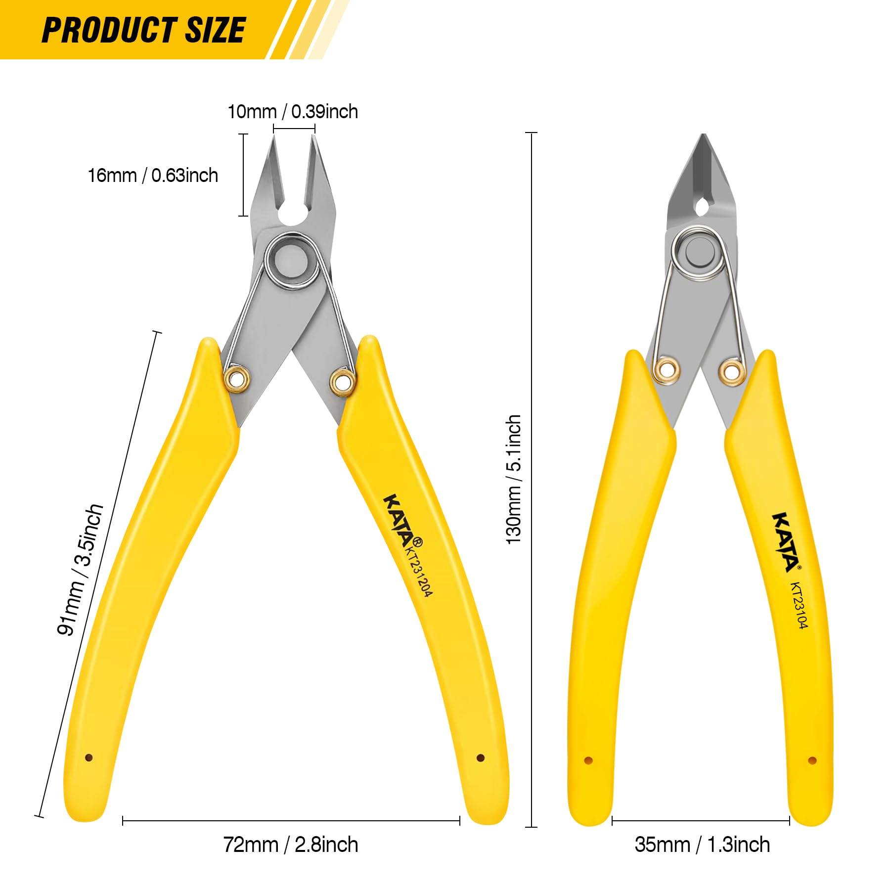 KATA Micro Wire Cutters - Flush Cutters for Electronics -2