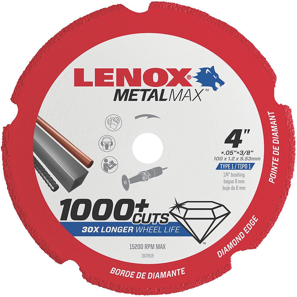 Lenox Tools 1972919 METALMAX Diamond Edge Cutoff W, paquete de 1