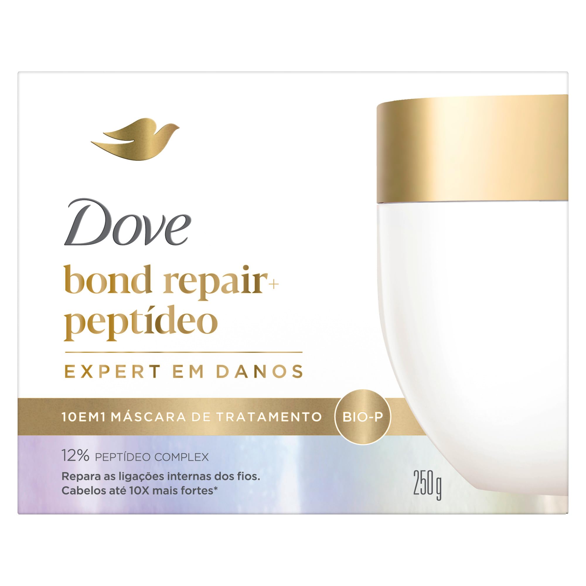 Dove Máscara Capilar 10 em 1 Bond Repair + Peptídeo 250g