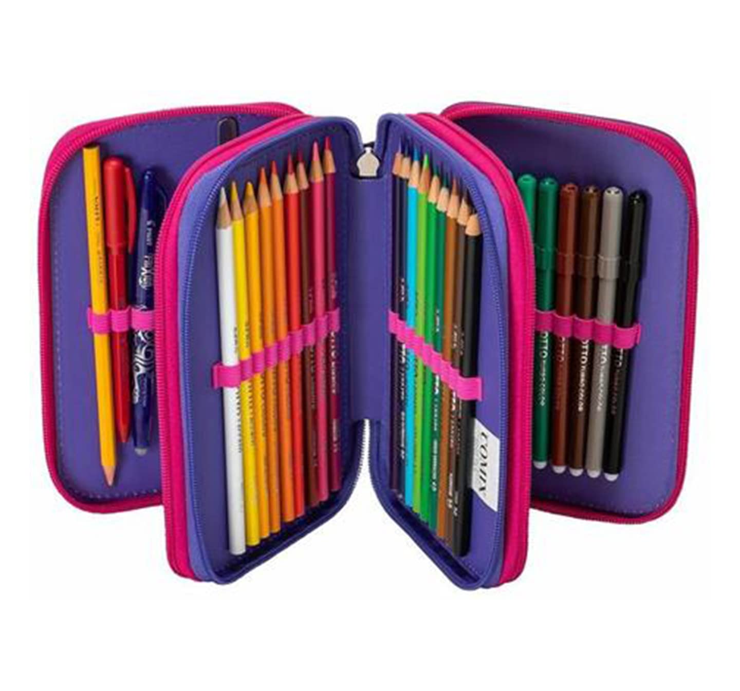 Comix Bright ASTUCCIO CORREDO 3 ZIP BUBBLES GIRL