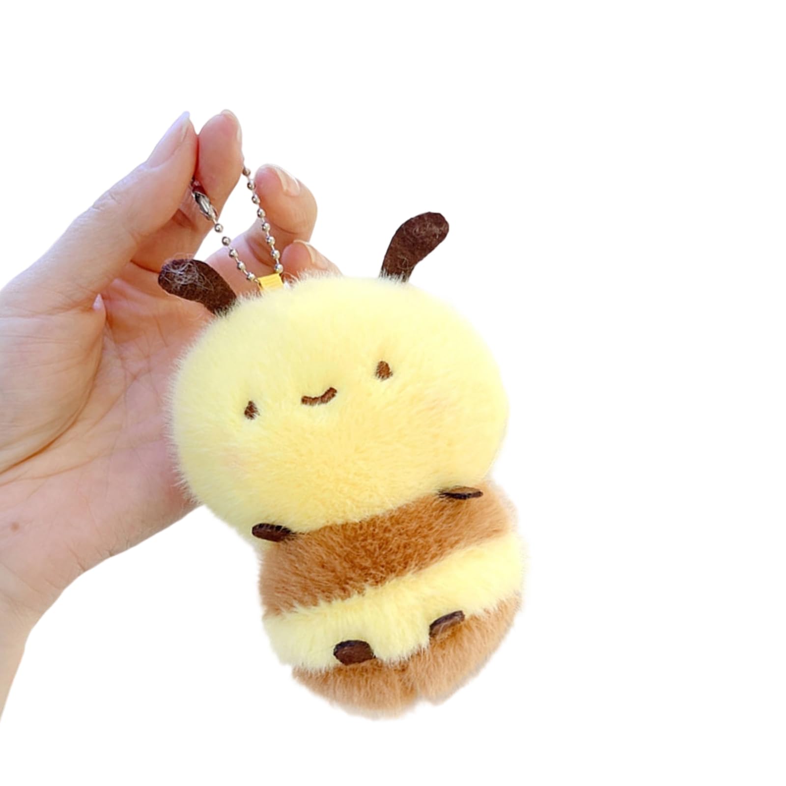 Oxxggkao Multifunctional Bees Plush Charm for Keys and Bags Stuffed Animal Pendant Keychain Creative Backpack Accessory Plush Bees Keychain Accessory