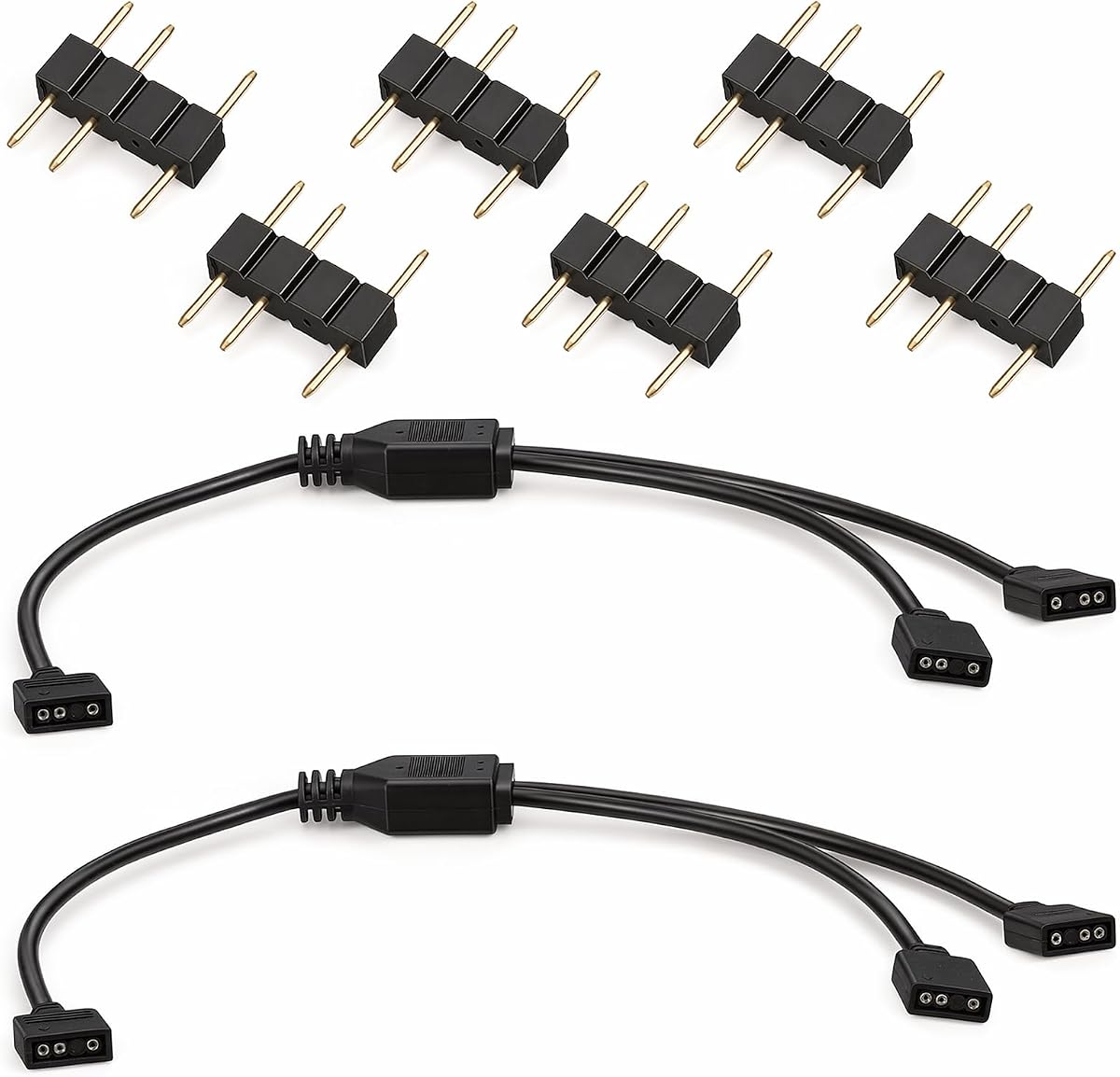 2 Pcs 5V 3 Pin ARGB Splitter Cable