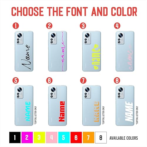 Miniatura 13 de Funda compatible con Xiaomi Redmi Note 10S personalizada con tu nombre, protector compatible con Xiaomi Redmi Note 10S personalizable, funda