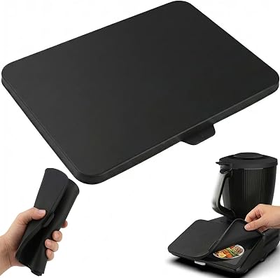 Protector pantalla compatible con Vorwerk Thermomix TM7 Protector de pantalla apto para alimentos, resistente a arañazos, impermeable, fácil de limpiar, color negro