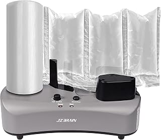 Air Cushion Machine - JZBRAIN YE300 Air Pillow Machine 110V Air Pillow Maker Business Inflatable Air Packaging System with Sealing Speed 7.2-9.8FT/min for Shipping + 100m Free Test Film (Grey)
