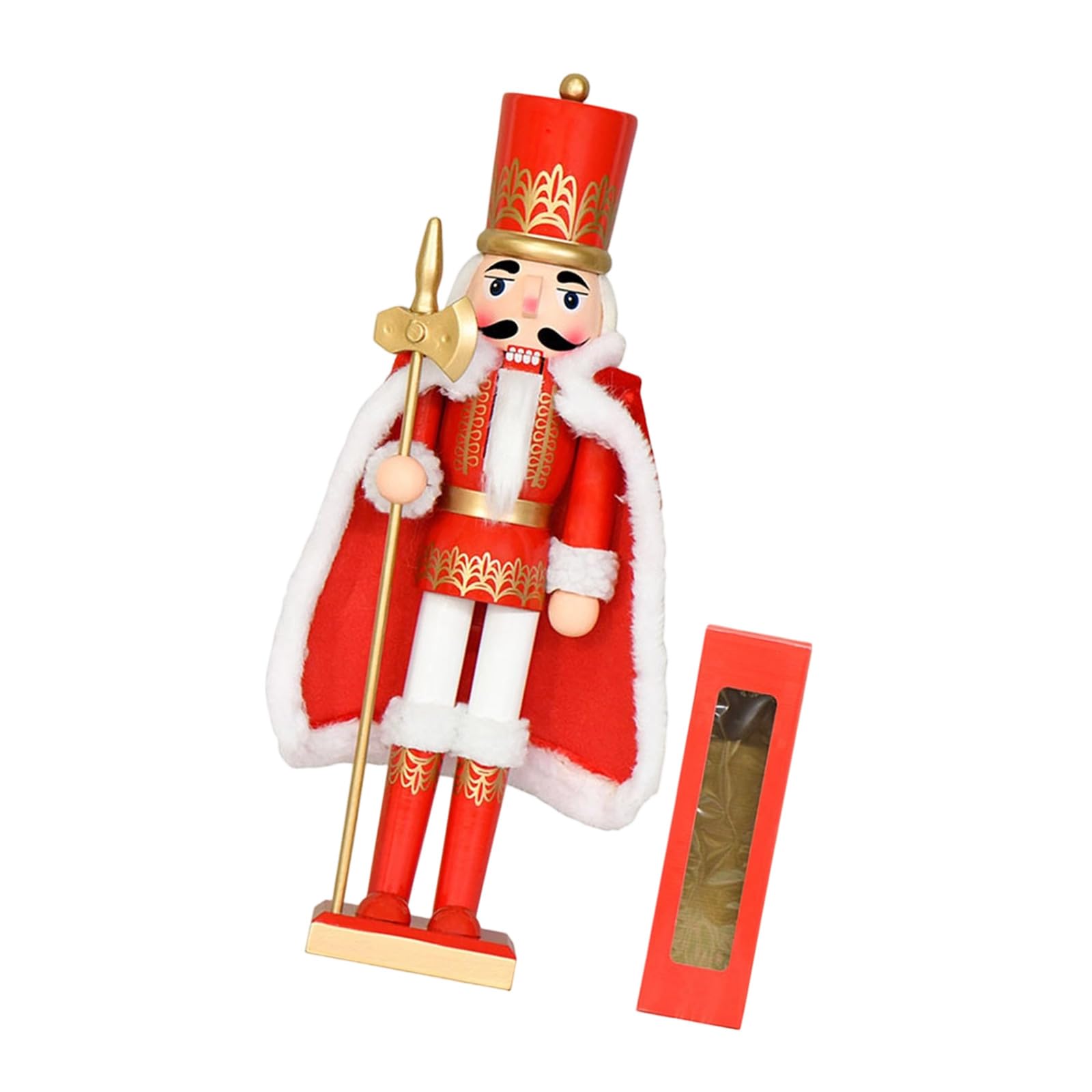ZEPFJHE Christmas Nutcrackers Ornament Wooden Soldier Nutcrackers Figure Christmas Decorations Xmases Nut Crackers Centerpieces Wooden Ornament