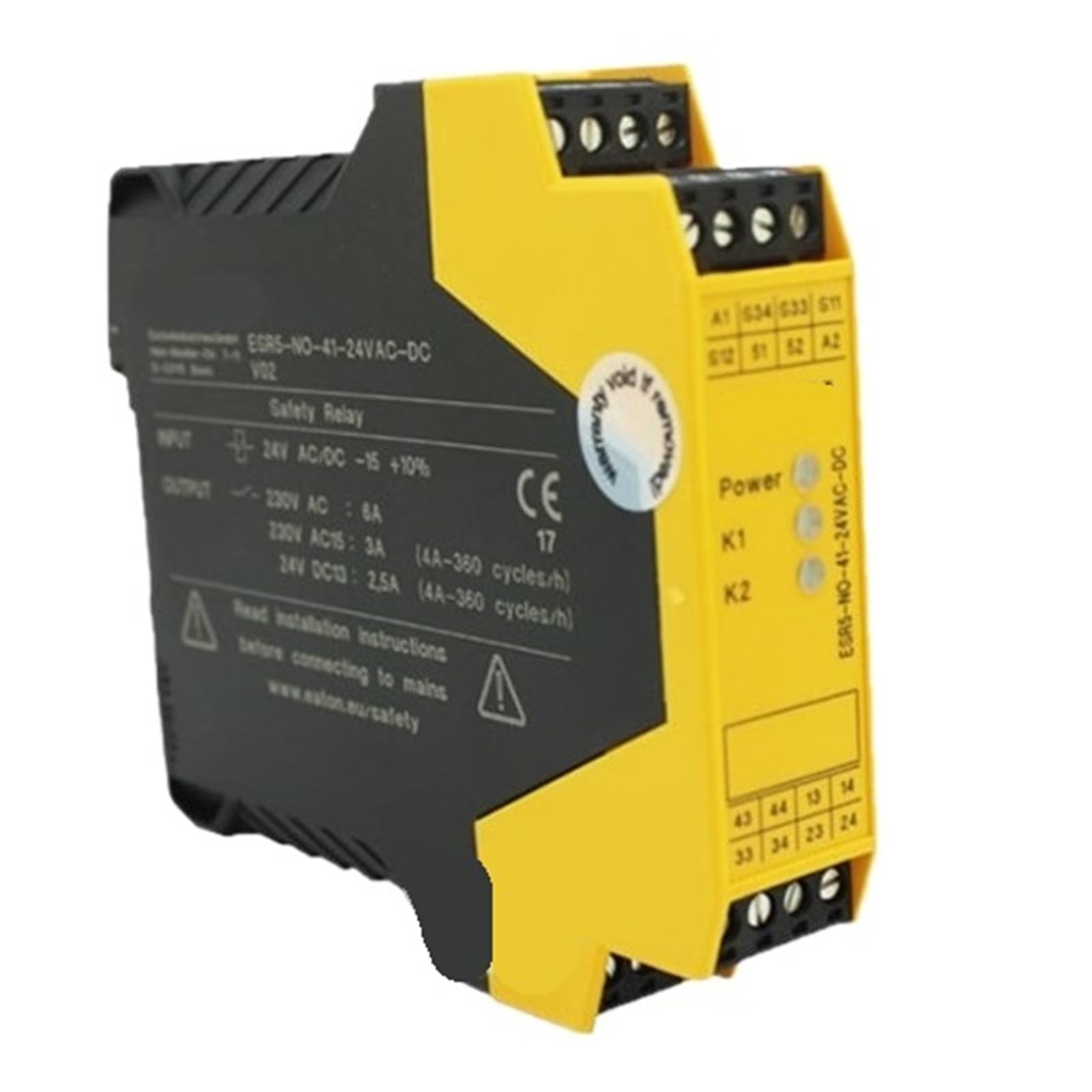 ZVQYSGIW 1pcs ESR5-NO-41-24VAC-DC Relay
