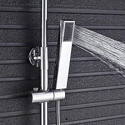 Robinets de bain à double commande avec douchette ABS universelle