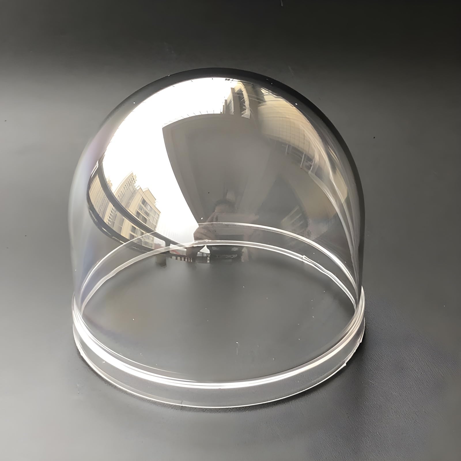 UQISOVI High Definition 3 Inch Acrylic Clear Camera Dome Cover, Cylindrical Elevator Protective Glass Lens Cap, Plexiglass Circular Column Security