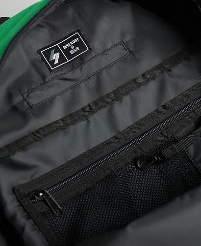 Miniatura 5 de Superdry Mochila unisex esencial Montana para mujer, compartimento principal con cremallera, Verde brillante, talla única, Mochilas tipo mochila