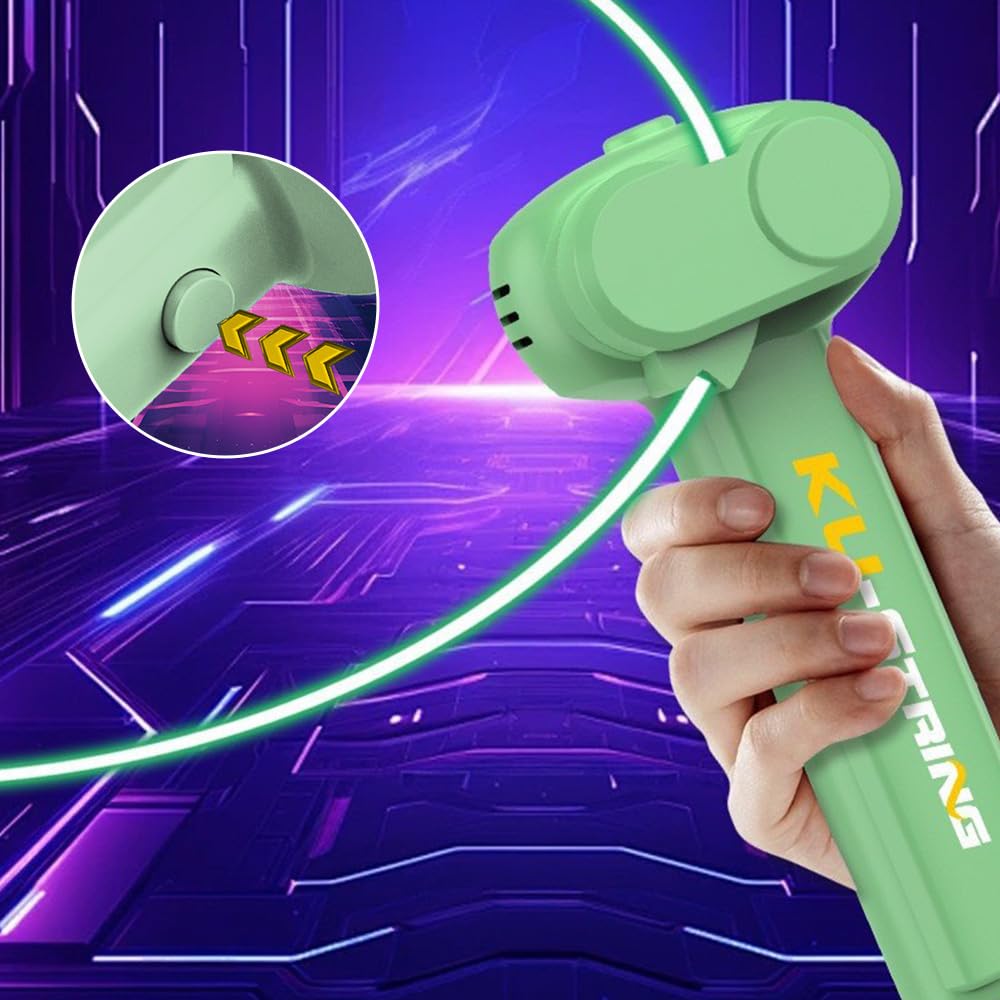 Electric String Rope Launcher Toy with 5 Fluorescent Ropes Fidget String Launcher Toys for Kids Cool Lasso Loop Stuff for Boys Cool String Launcher Toy - Image 4