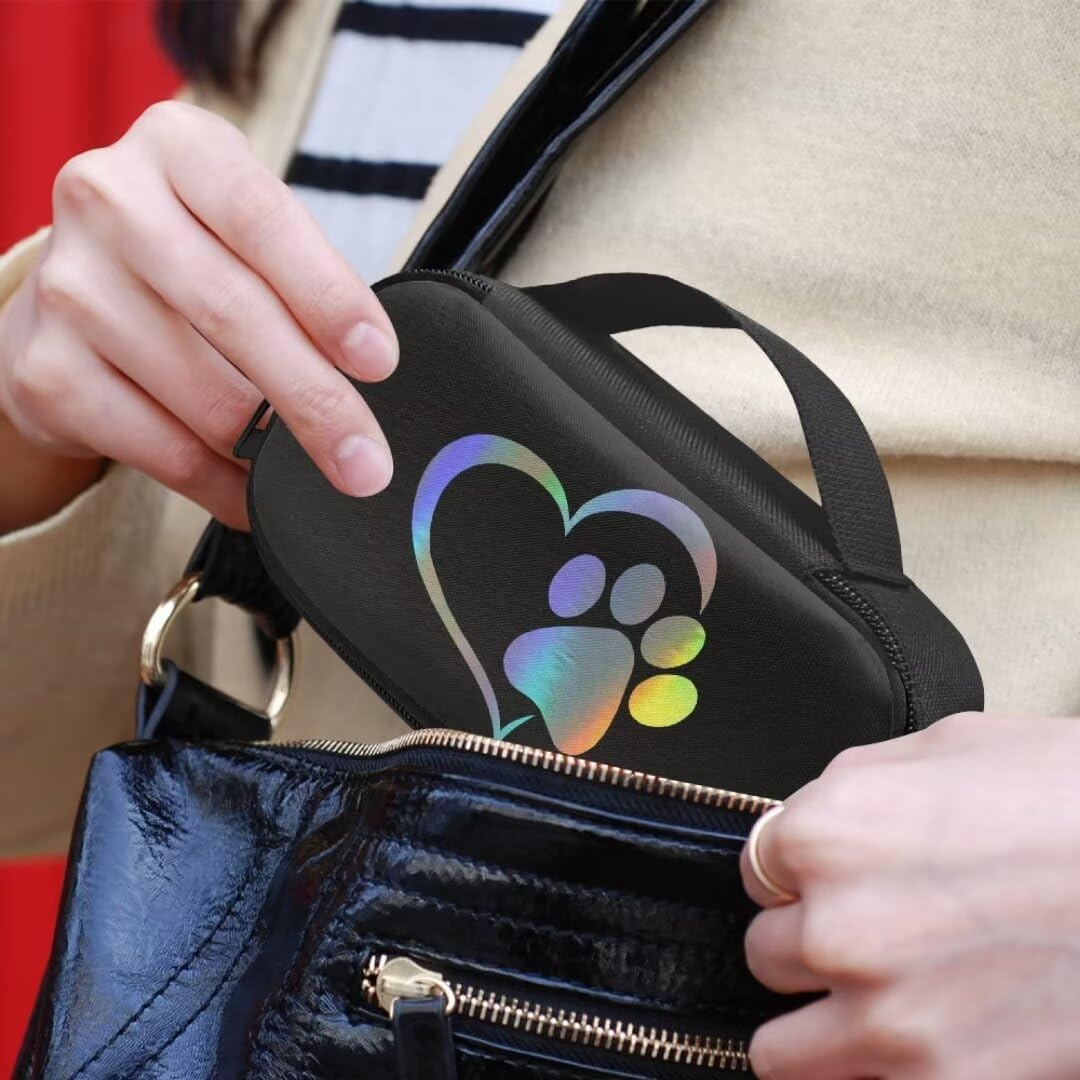Suhoaziia Love Paws Insulated Medicine Carrying Case for Diabetic Testing Kit Glucose Meter Storage Case Insulin Storage Bag for Insulin Pens Glucose Meters Medication - Image 2