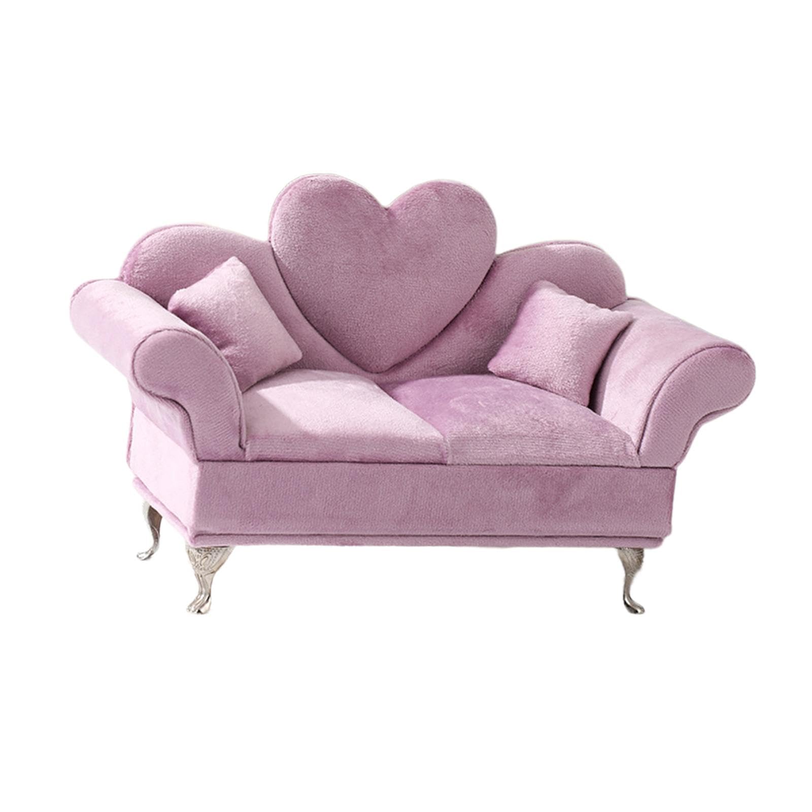2er-Set 1:6 Sofa-Schmuckkästchen, Puppenzubehör, Schmuck-Aufbewahrungsbox, 2-Personen-Sofa, Einzelsofa