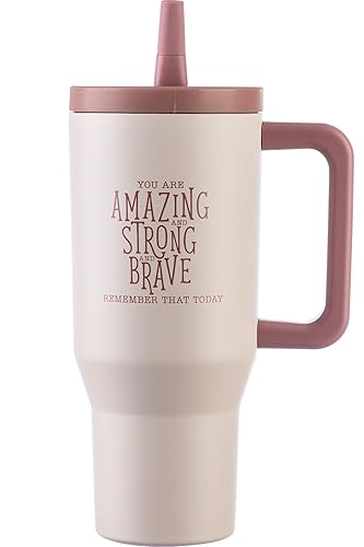DIVERSEBEE 30 oz Insulated Stainless Steel Tumbler with Lid, Inspirational