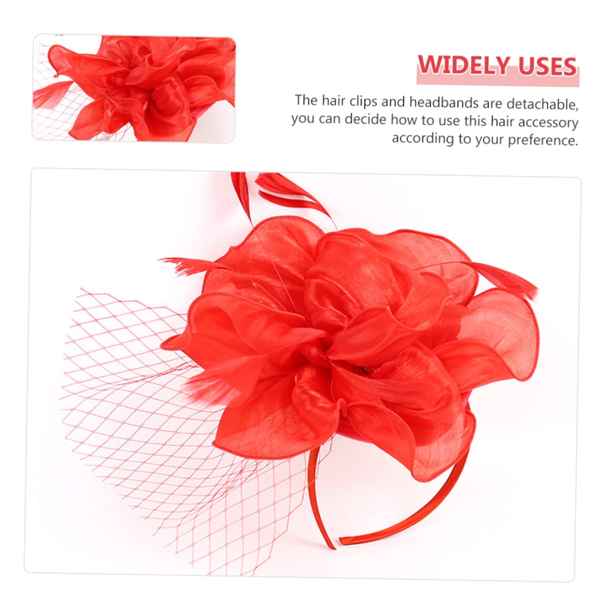 Cappello a molletta con The Ritual Cerimonia Hat Fascinators per Le Donne Tea Party Cappelli Fascinator per Copricapo Affascinante Cappello Fascinator per Tea Party Seta