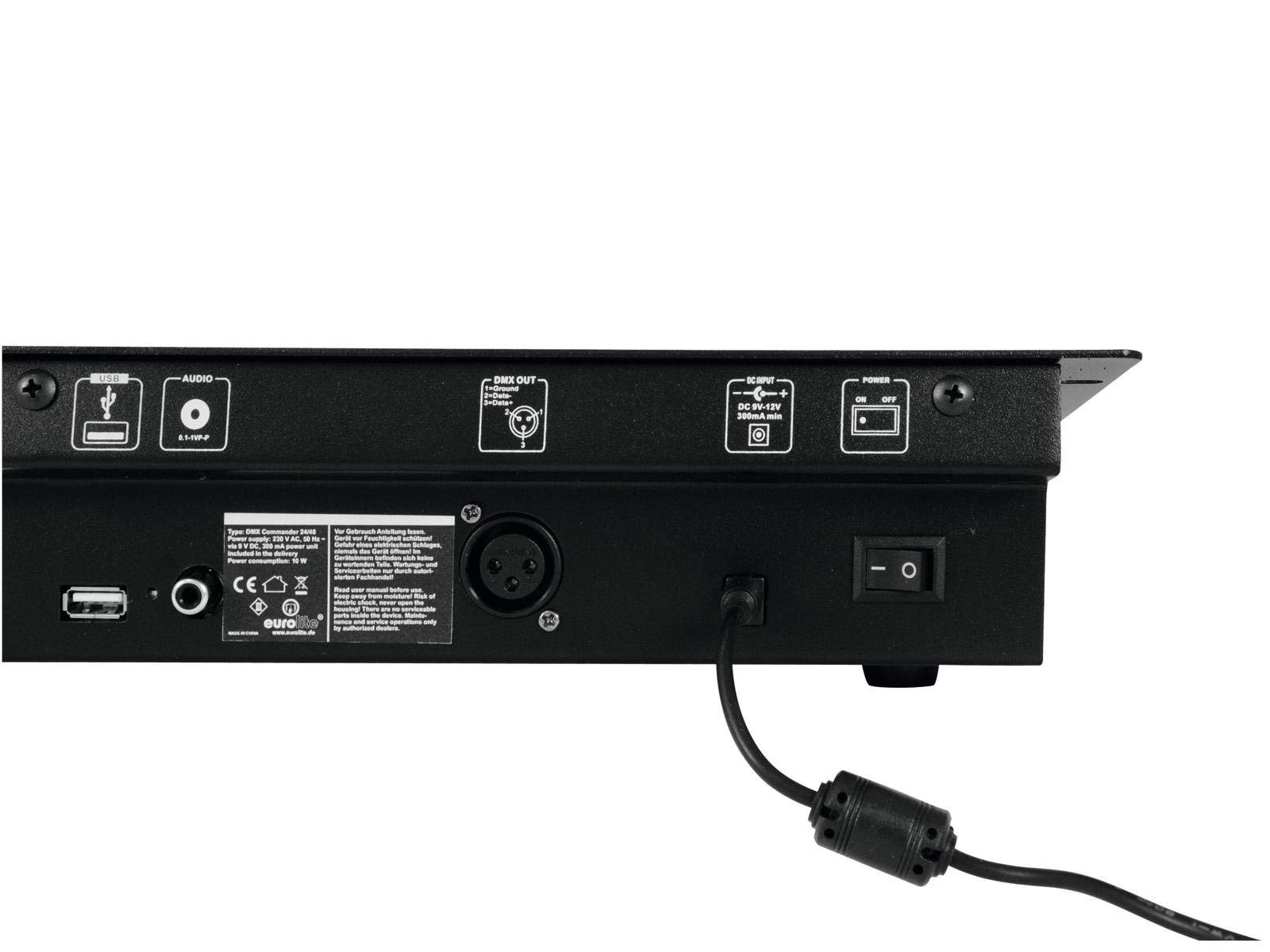 EUROLITE DMX Commander 24/48 Controller | Theaterlicht-Pult für 48 DMX-Kanäle, jede Szene in der Helligkeit einstellbar