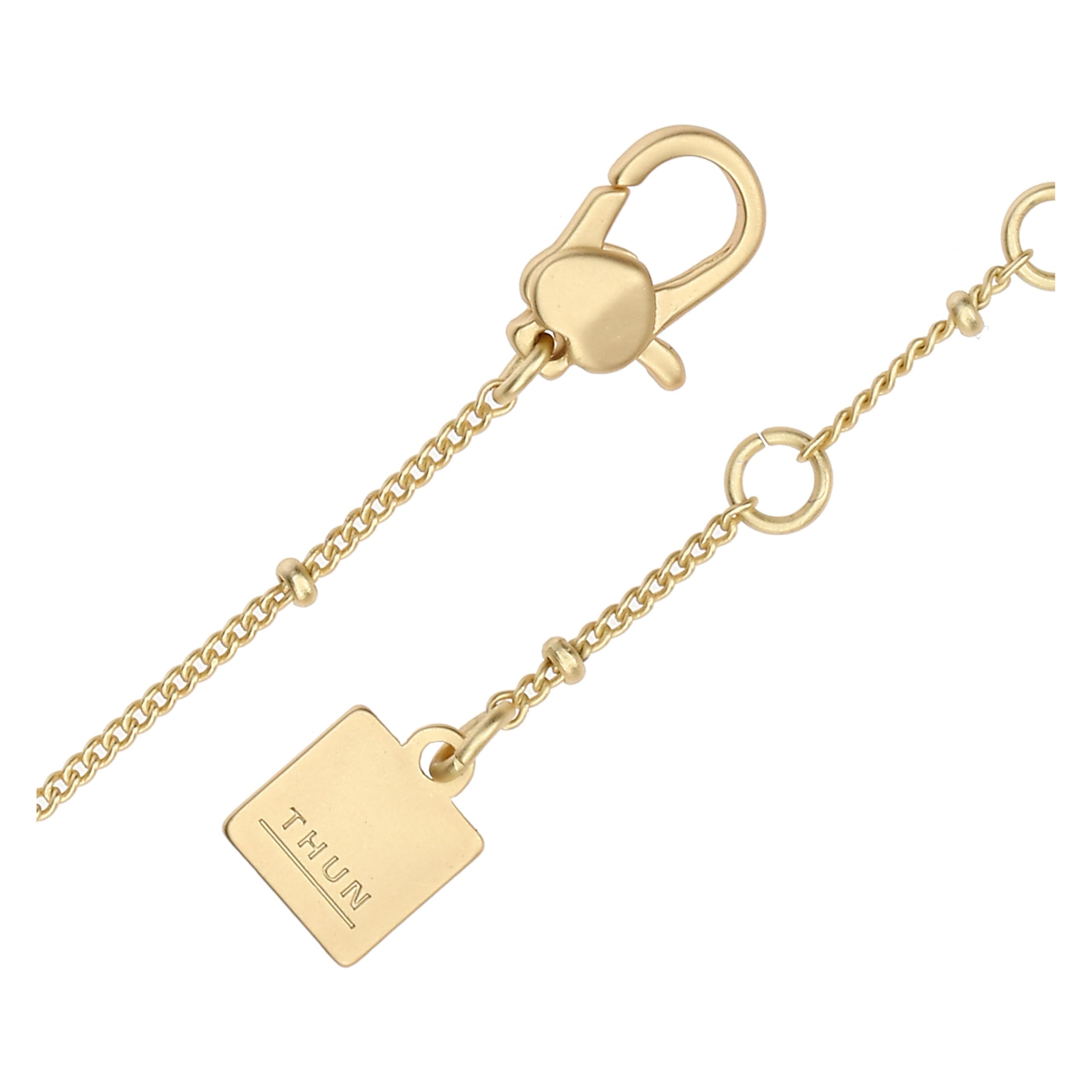 THUN - Bracciale con anellini smaltati - metallo, vetro, resina - Collezione Dedicato a te - 16 + 3 cm