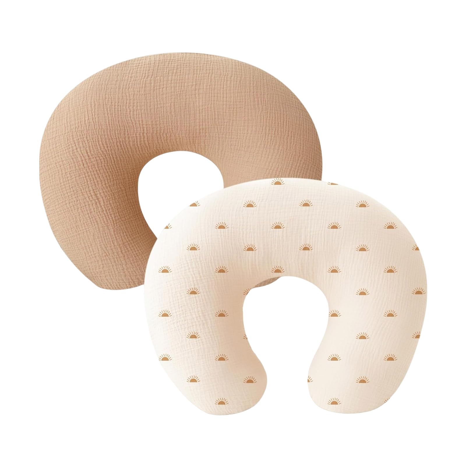 CRFFZ Of 2pcs Baby Breastfeeding Pillow Covers/Inner Newborns Nursing Pillowcase Slipcover Detachable Sleeve Maternity Pillowcase